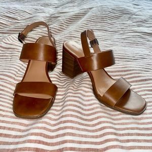 Brand-New Universal Thread Brown Heeled Sandals